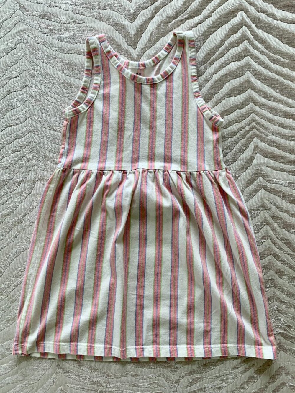 H&M Multi Colored Striped 3/4T Sundress | Sleeveless Summer Dress